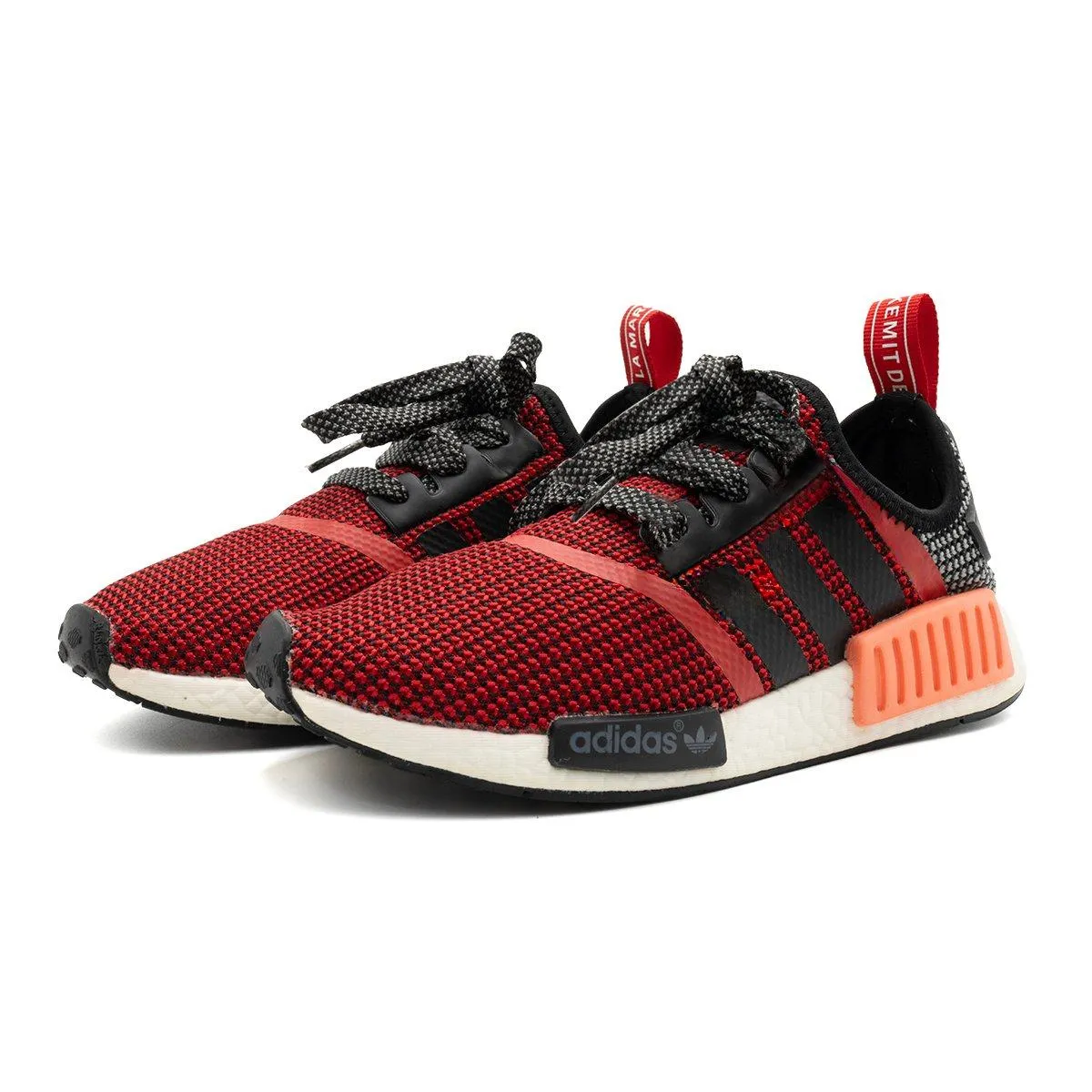 Adidas Nmd R1 Running Sport Shoes Fabric Red Colour For Women