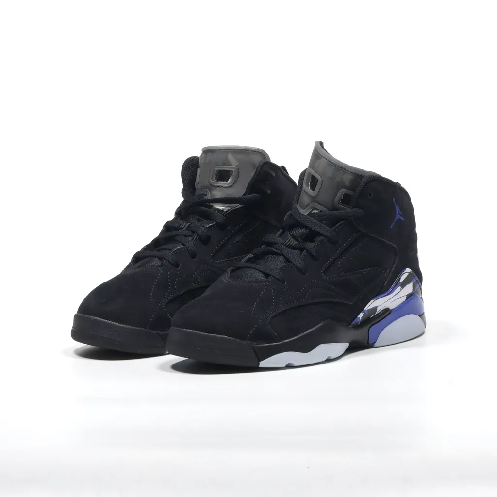 Air Jordan Jumpman Mvp Sneakers Leather Black Color For Kids