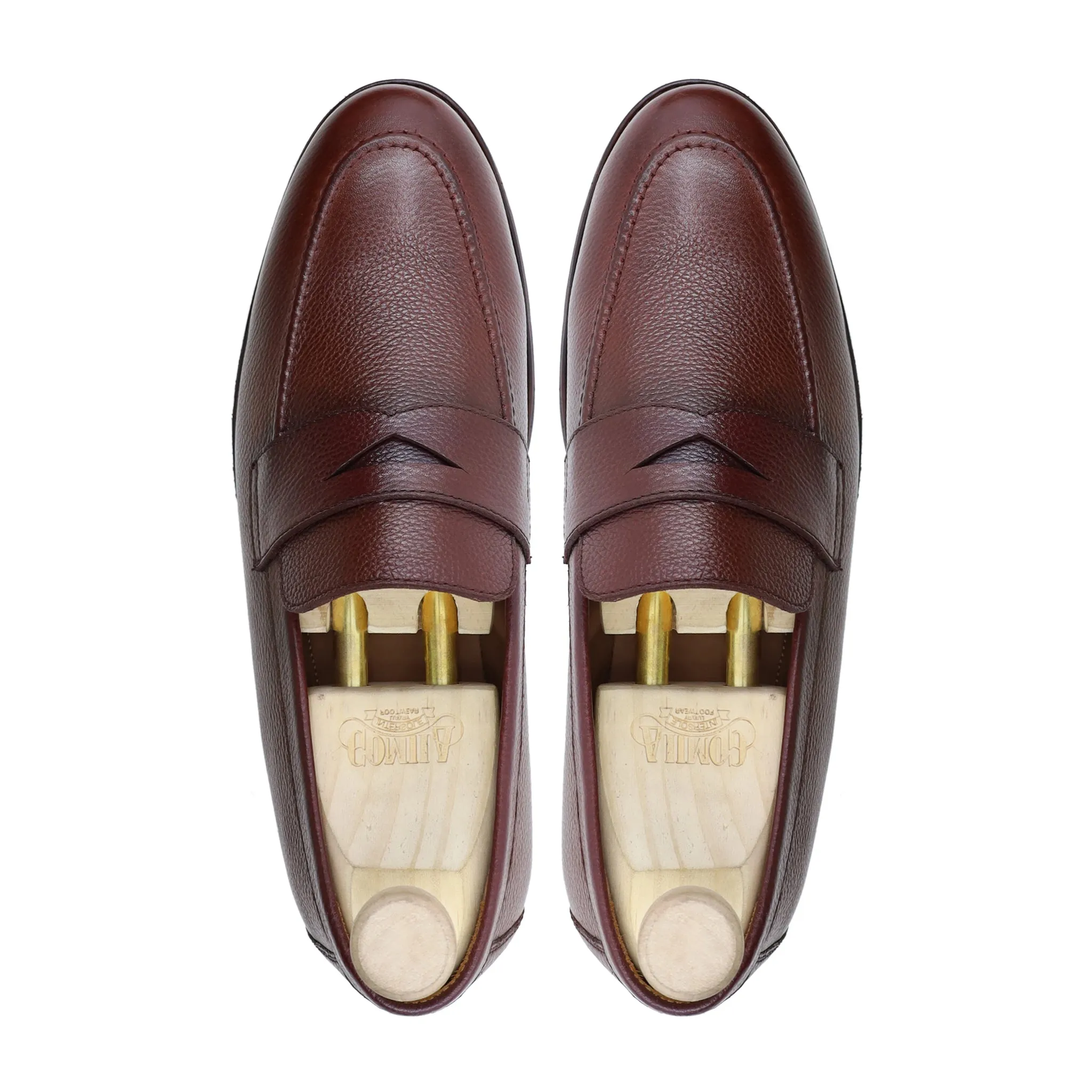 Barq - Men's Oxblood Pebble Grain Leather Loafer