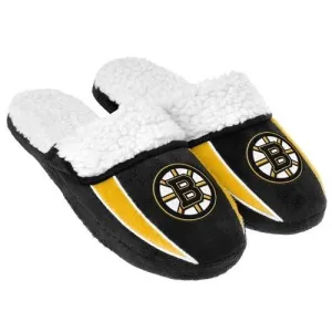 Boston Bruins NHL Sherpa Slide Slippers
