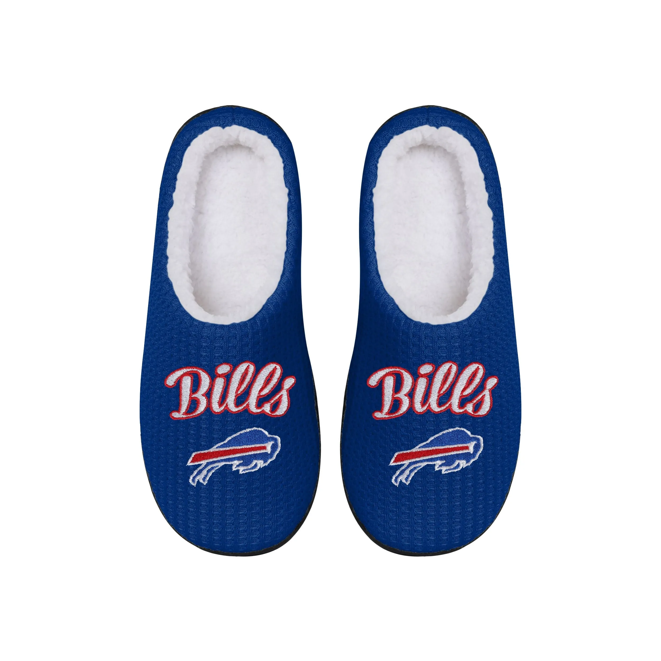 Buffalo Bills NFL Womens Sherpa Lined Memory Foam Slippers