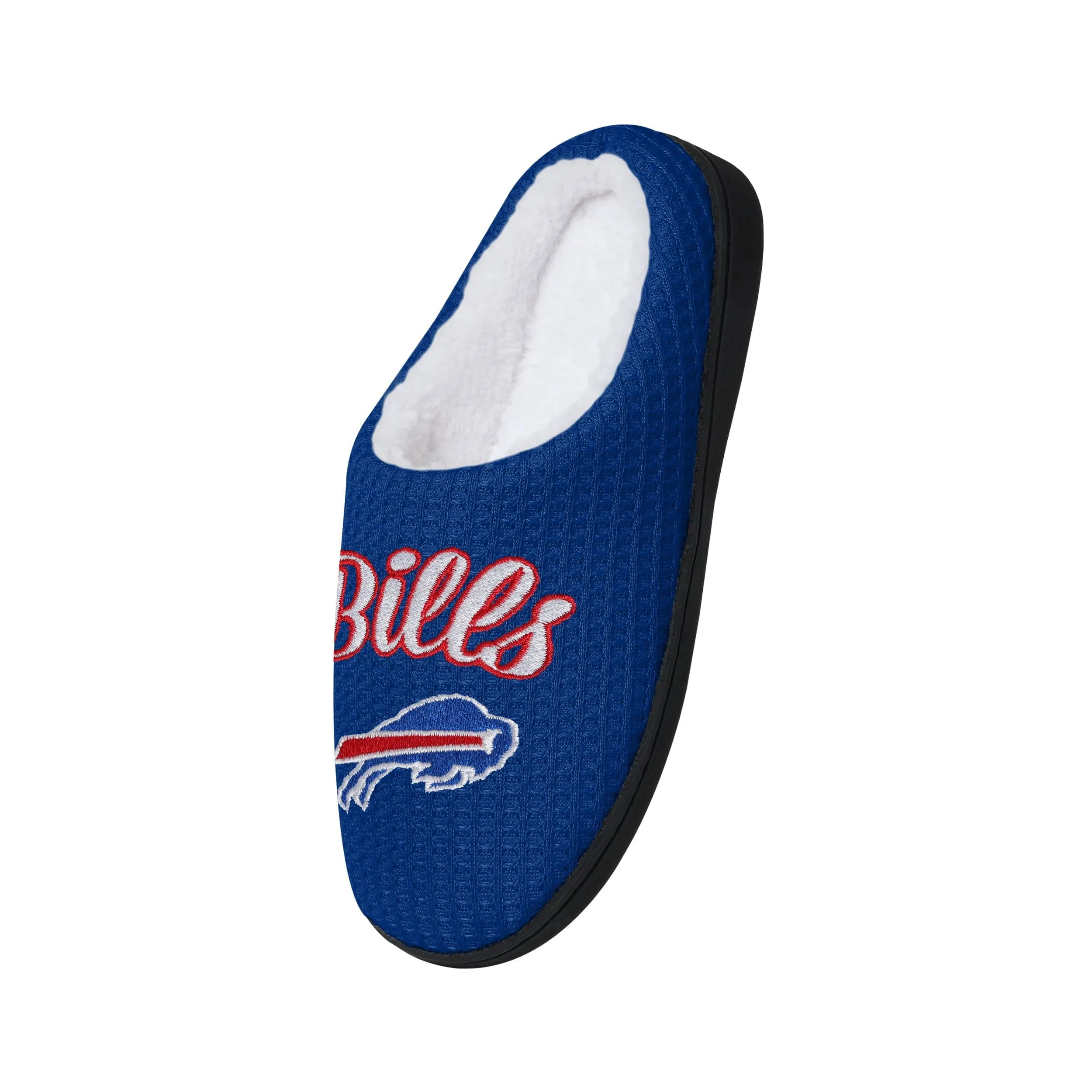 Buffalo Bills NFL Womens Sherpa Lined Memory Foam Slippers