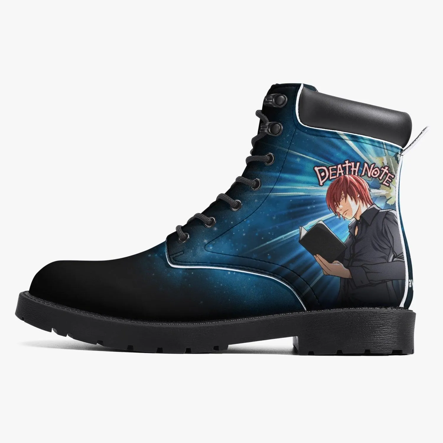 Death Note Light Yagami Blue Boots Anime Shoes