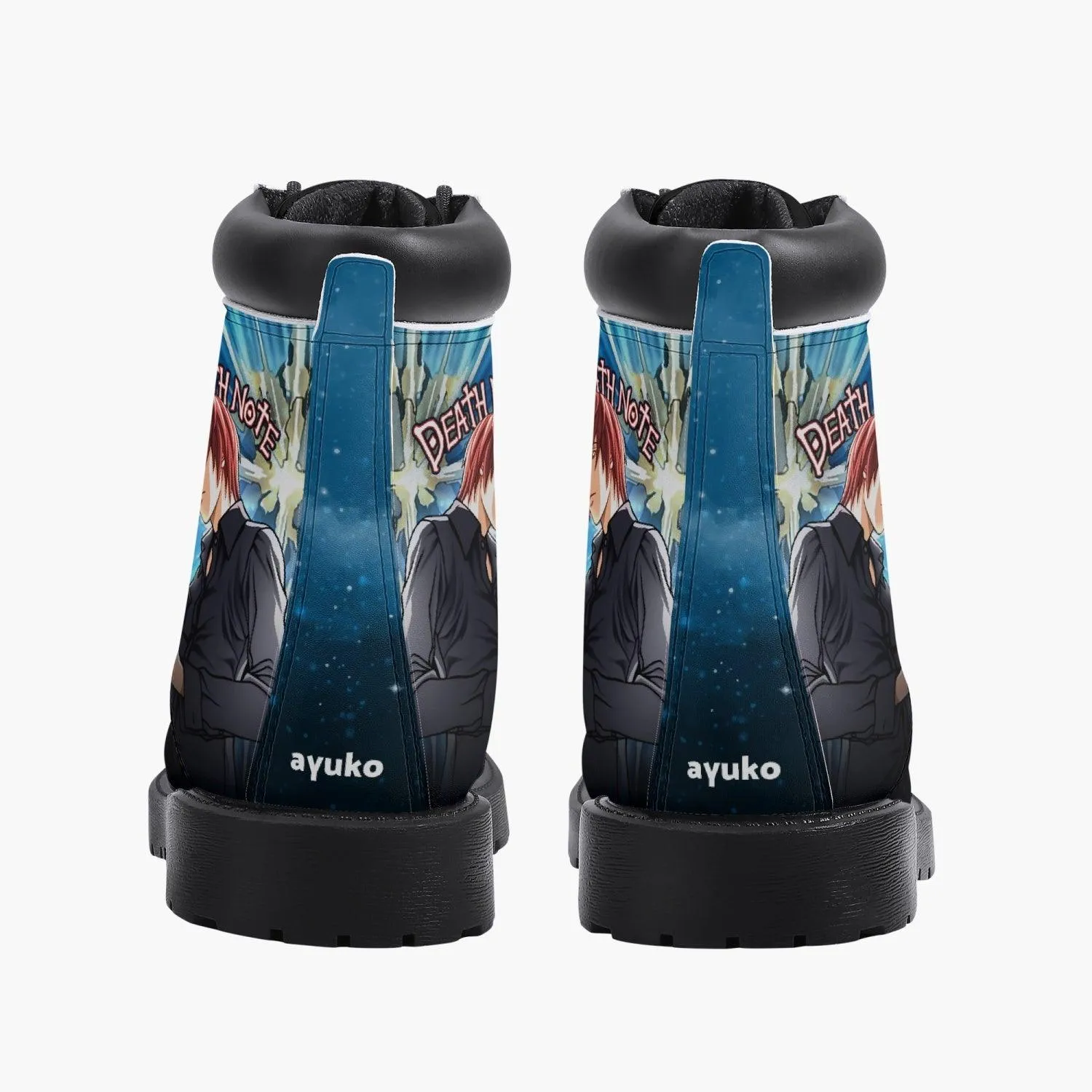 Death Note Light Yagami Blue Boots Anime Shoes