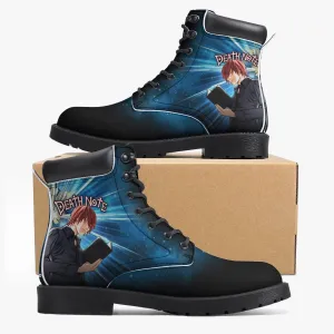 Death Note Light Yagami Blue Boots Anime Shoes