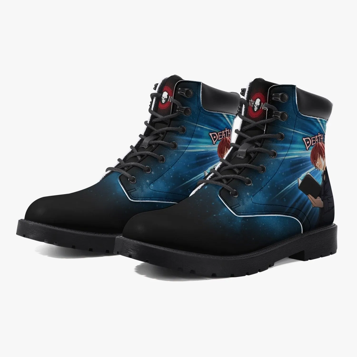 Death Note Light Yagami Blue Boots Anime Shoes