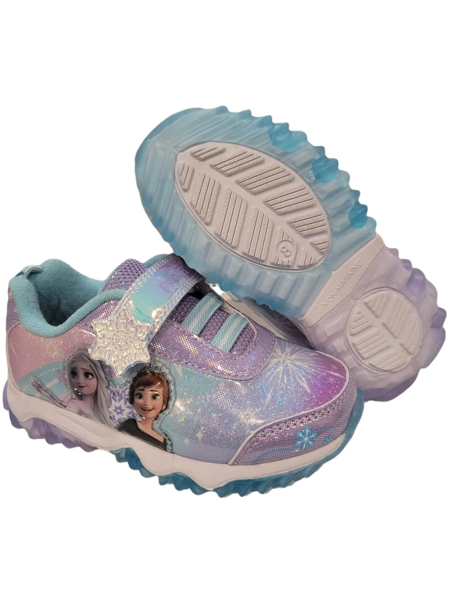 Disney Frozen 2 Girl's Lighted Athletic Sneaker (Toddler/Little Kid)