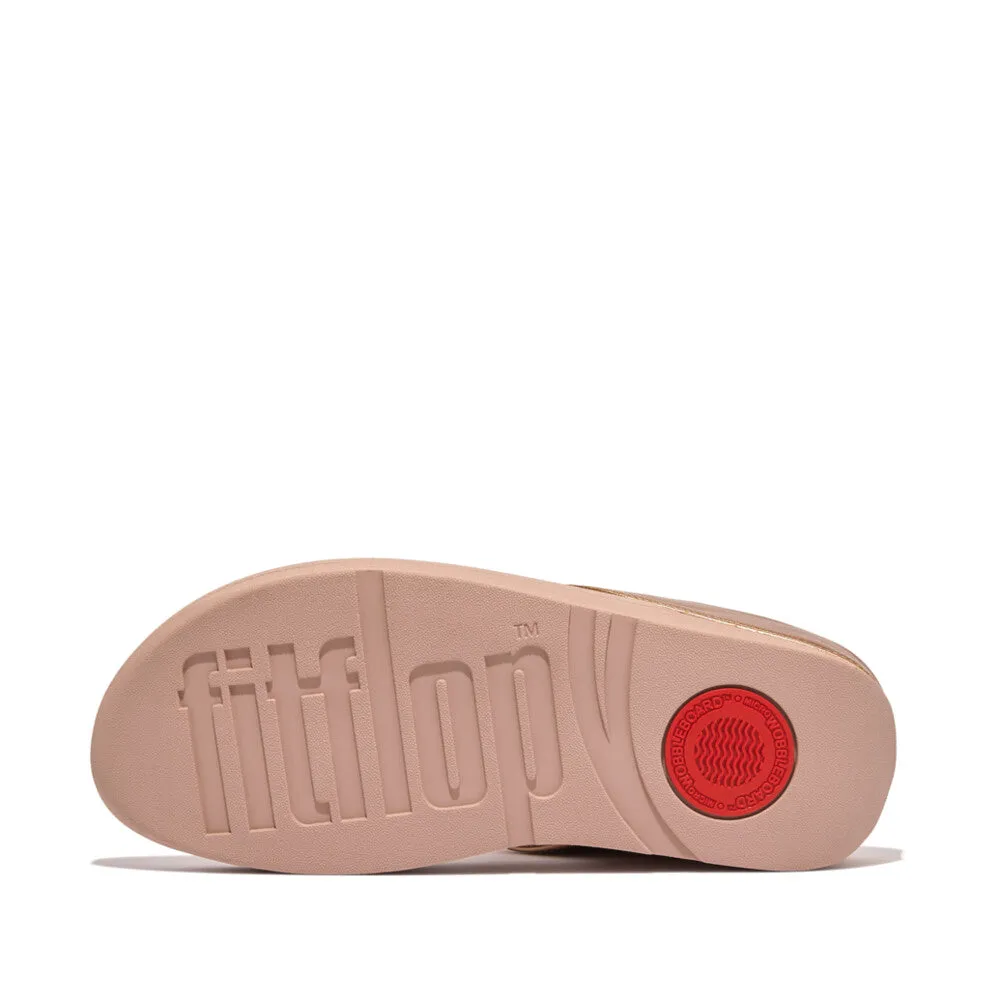 Fitflop Halo Bead Circle Metallic Toe Post Rose Gold