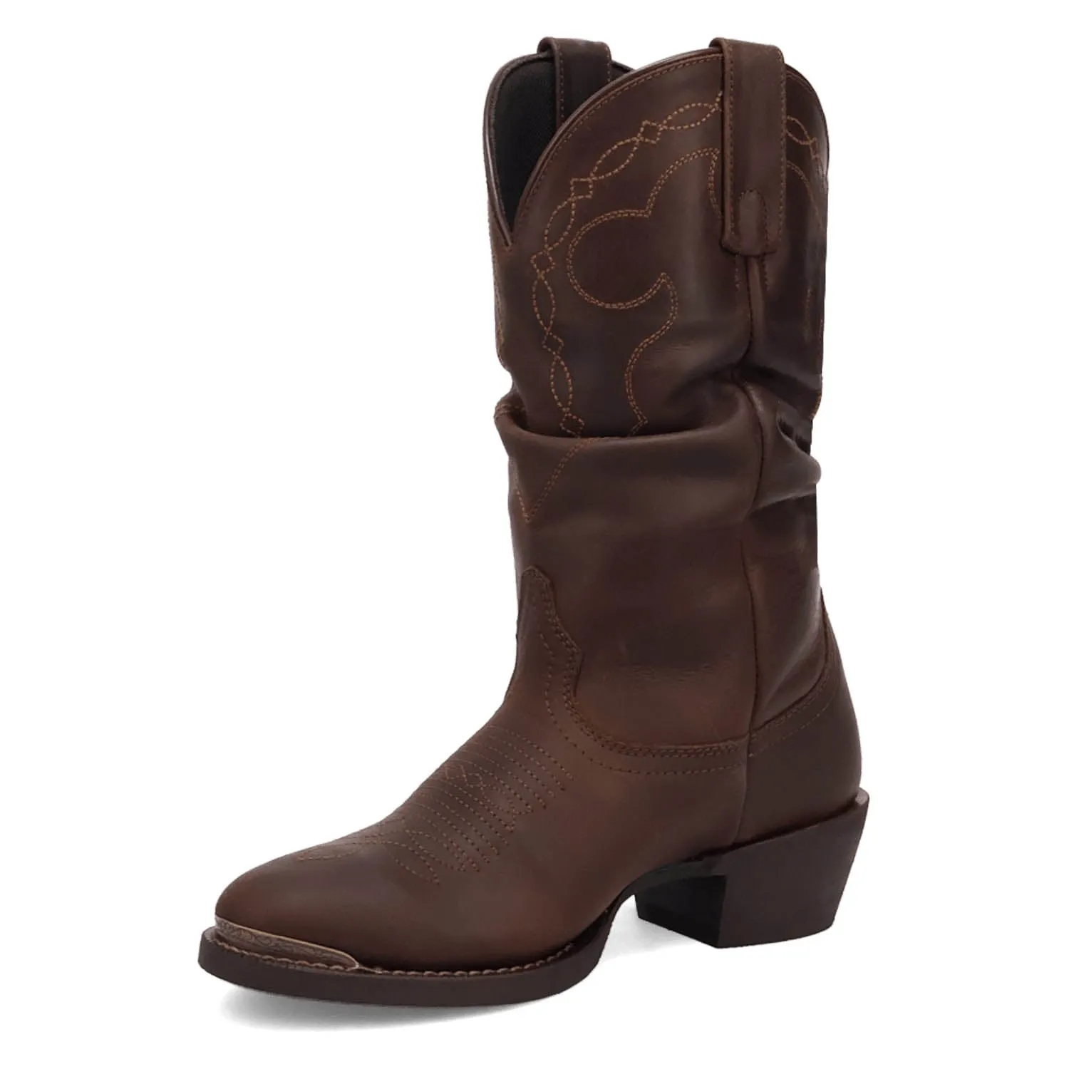 Laredo Womens Lazy River Brown Leather Cowboy Boots