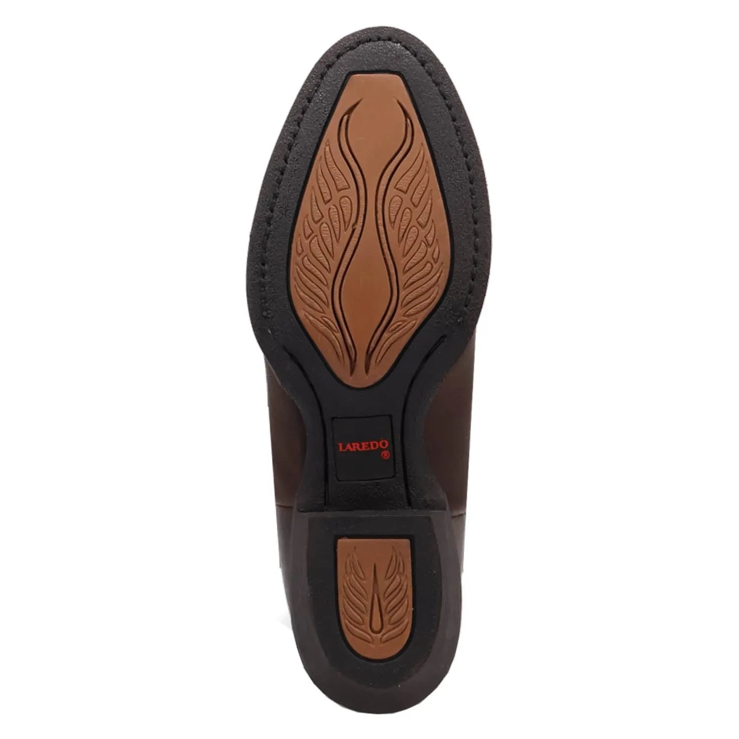 Laredo Womens Lazy River Brown Leather Cowboy Boots