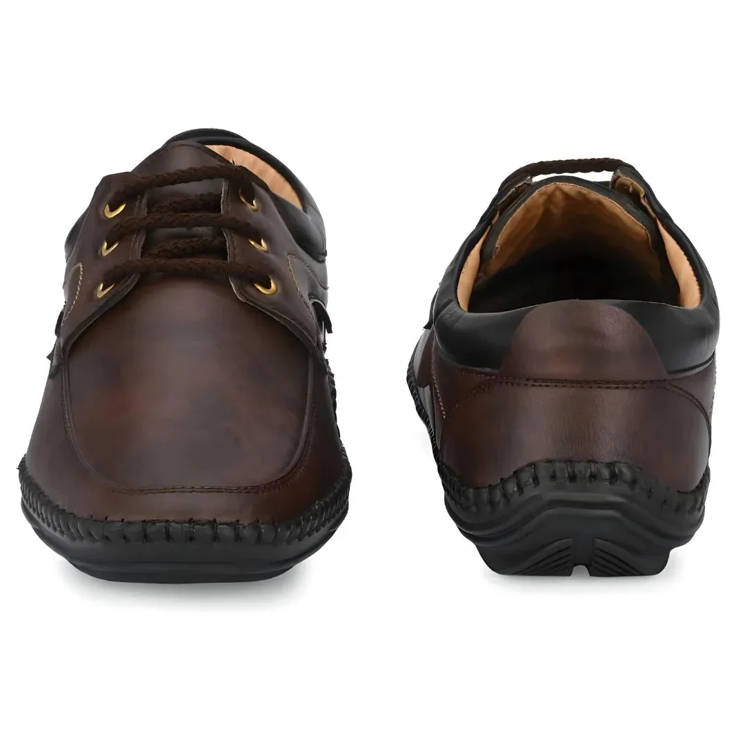Loafers for Men, Rising Wolf Daily Wear Mens Loafers Brown Color
