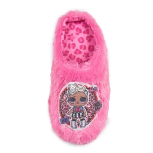 L.O.L. Surprise! Girls Slippers, Sequins Patch Clog Slip-On, Little Girl Slipper, Pink, 13 Little Kid
