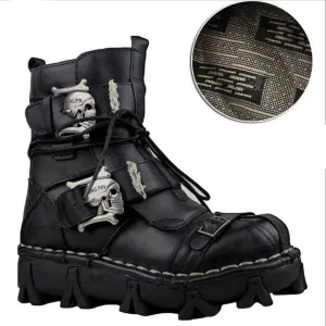 Men's Steampunk Stylish Leather Boots