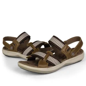 OCW Orthopedic Sandals Women Arch Support Leather Elastic Strap Comfy Summer