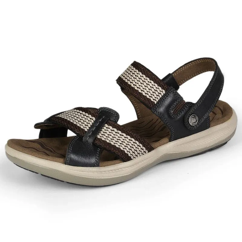 OCW Orthopedic Sandals Women Arch Support Leather Elastic Strap Comfy Summer
