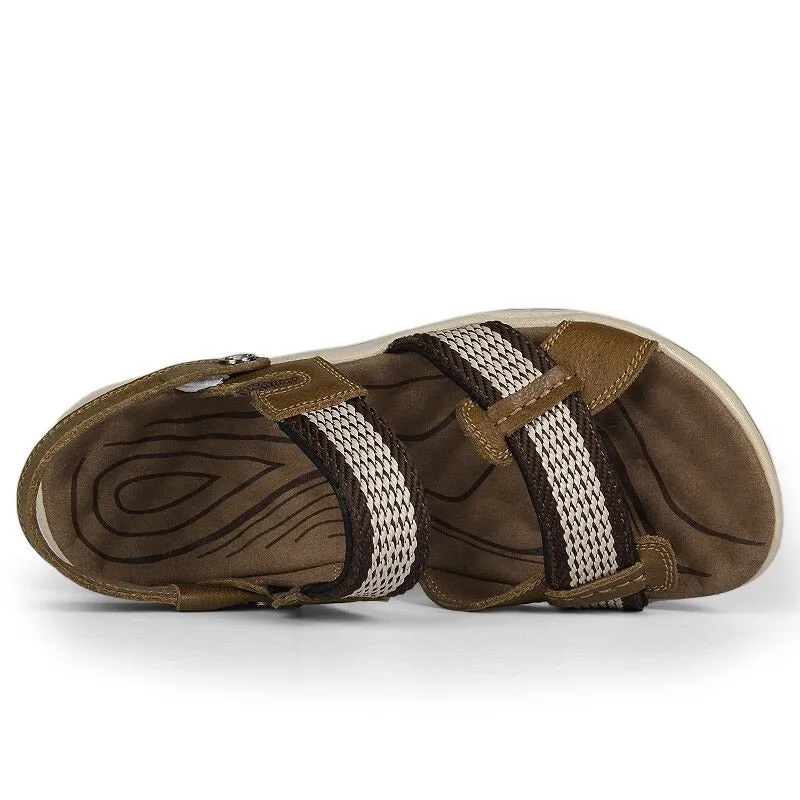 OCW Orthopedic Sandals Women Arch Support Leather Elastic Strap Comfy Summer