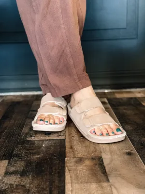 Reef Ojai Two Bar Cozy Slippers - Tan