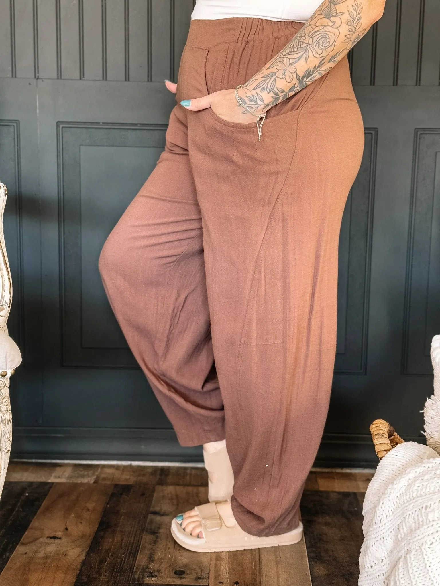Reef Ojai Two Bar Cozy Slippers - Tan
