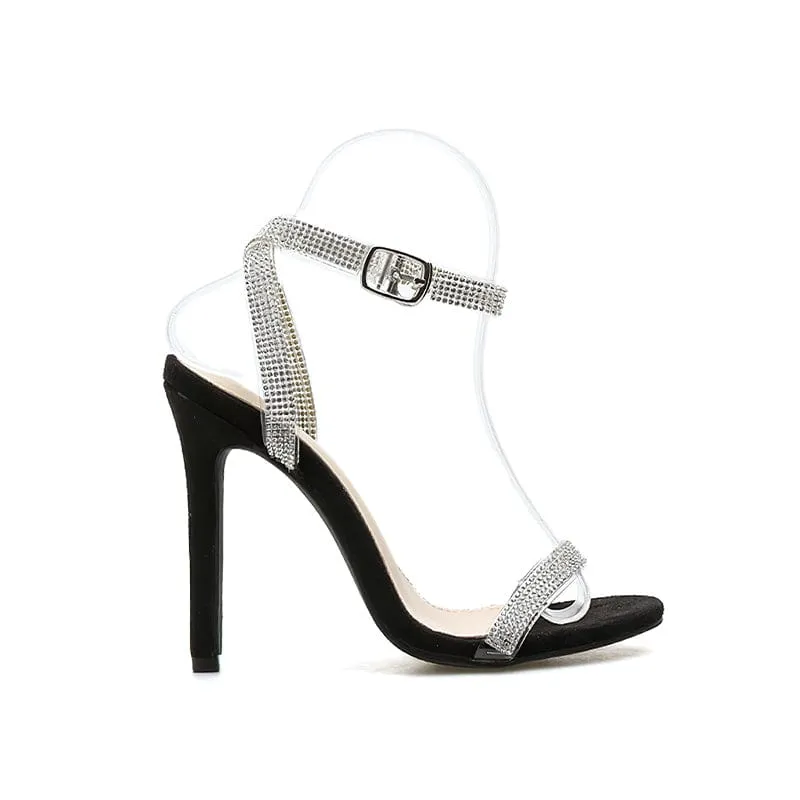 Rhinestones Elegant Heeled Sandals