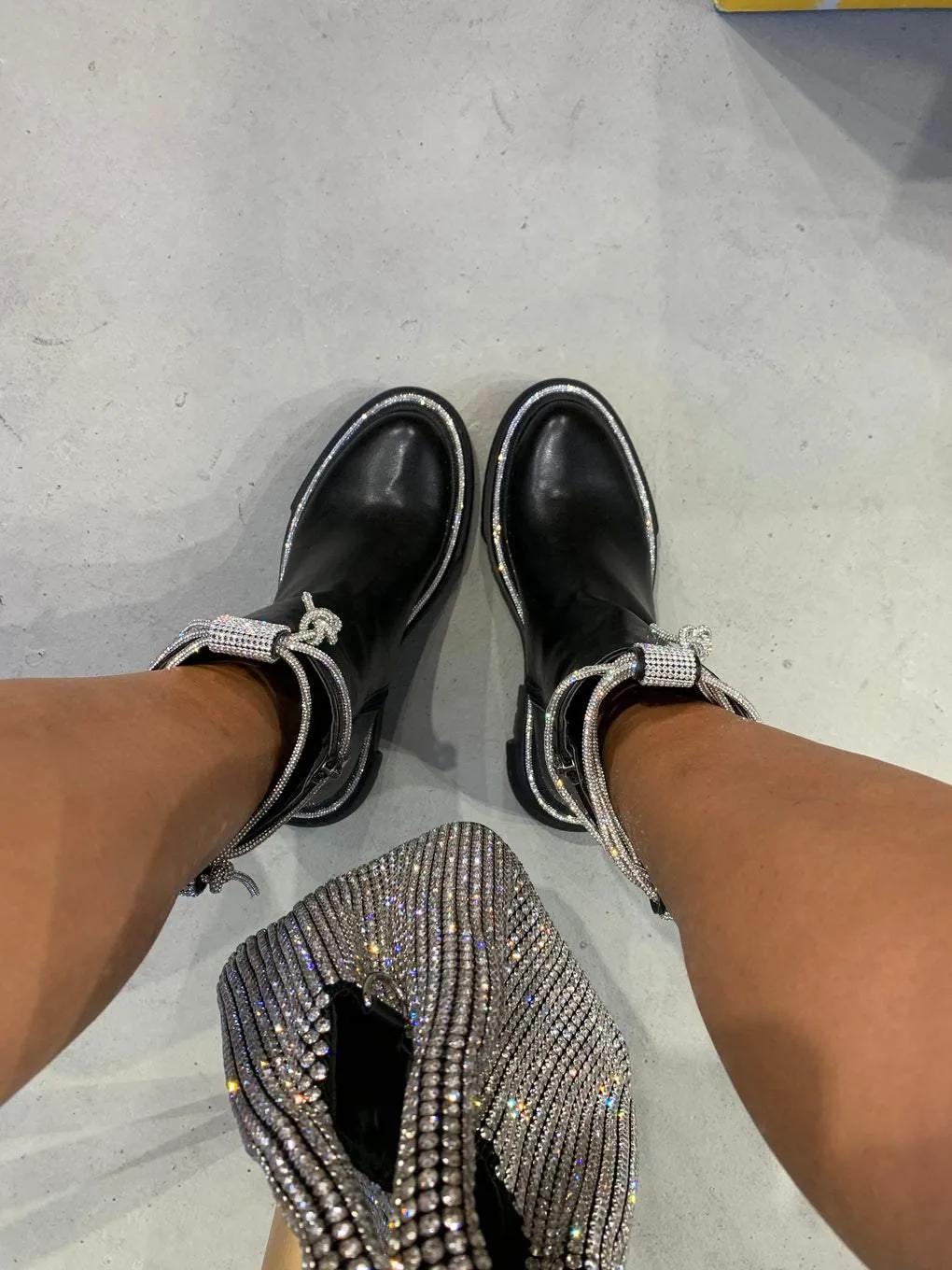 Simple stylish leather boots